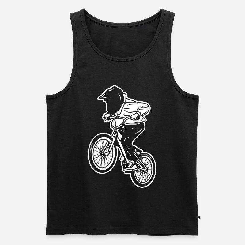 BMX Kind - Männer Premium Bio Tank Top - Schwarz