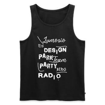 Die Antwort auf Alles - Männer Premium Bio Tank Top - Schwarz - Vorne - Michal (187cm)