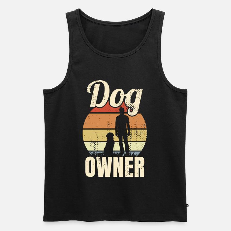 Hundehalter - Männer Premium Bio Tank Top - Schwarz