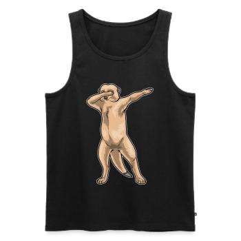 Erdmännchen Hip Hop Tanz - Männer Premium Bio Tank Top - Schwarz - Vorne - Michal (187cm)
