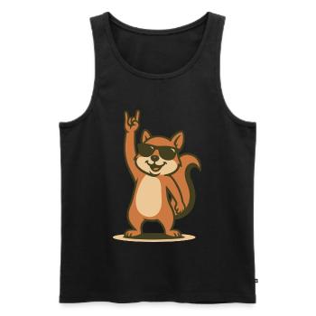 Rock'n'Roll Nutcracker - Men's Premium Organic Tank Top - black - Front - Michal (187cm)