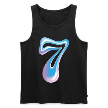 Funny Group 7 67 Meme Halloween Costume - Men's Premium Organic Tank Top - black - Front - Michal (187cm)
