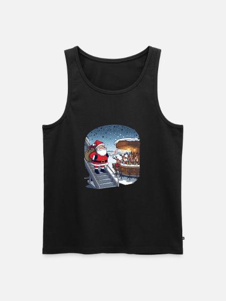 Reindeer out - Men's Premium Organic Tank Top - black