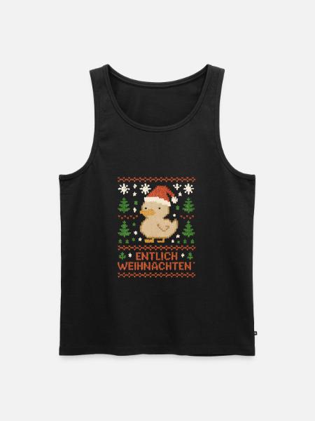 Noël Entlich Canard Vilain Noël - Débardeur bio Premium Homme - noir