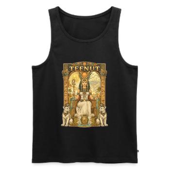 TEFNUT Throne - Men's Premium Organic Tank Top - black - Front - AI Model Male 178 light (178cm)