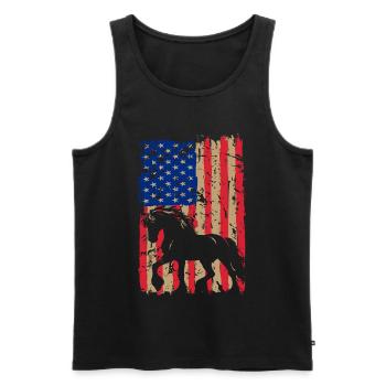  Percheron Outfit Horse Owner Horse Riding - Männer Premium Bio Tank Top - Schwarz - Vorne - Michal (187cm)