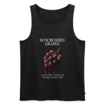 Grapes Fruit Grapes Summer - Men's Premium Organic Tank Top - black - Front - AI Model Male 178 light (178cm)