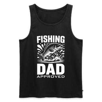 Angel Papa - Men's Premium Organic Tank Top - black - Front - AI Model Male 178 light (178cm)