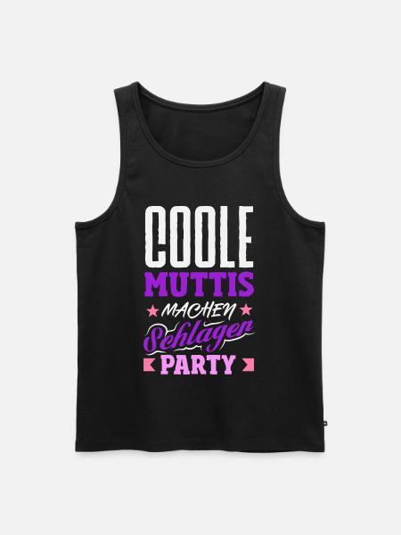 Coole Muttis Machen Schlager Party Outfit - Männer Premium Bio Tank Top - Schwarz