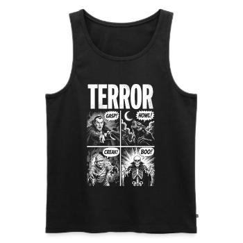 Terror Horror Comic Monster Classic - Débardeur bio Premium Homme - noir - Devant - Michal (187cm)