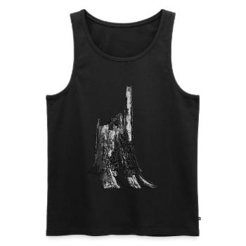 Tree - Men's Premium Organic Tank Top - black - Front - Michal (187cm)