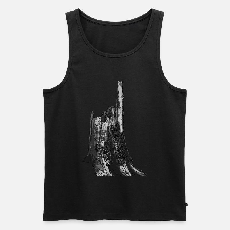 Baum - Männer Premium Bio Tank Top - Schwarz
