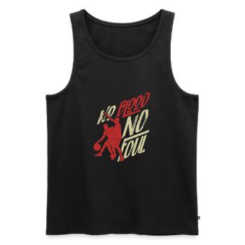 No Blood No Foul - Basketball Referee Dunk - Men's Premium Organic Tank Top - black - Front - Michal (187cm)