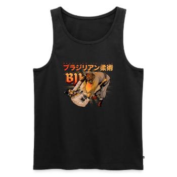 Jiu-Jitsu brésilien - Débardeur bio Premium Homme - noir - Devant - Michal (187cm)