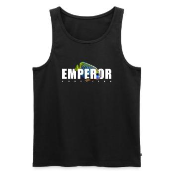 Emperor Angelfish Marine Aquarium Keeper - Men's Premium Organic Tank Top - black - Front - AI Model Male 178 light (178cm)
