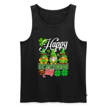 St Paddy’s St Patricksday St Patrick Day - Débardeur bio Premium Homme - noir - Devant - Michal (187cm)
