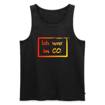 Ich war im CC! - Männer Premium Bio Tank Top - Schwarz - Vorne - Michal (187cm)