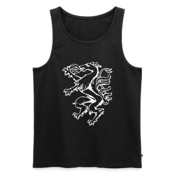 Styrian Panther LineArt – Pride of Styria - Men's Premium Organic Tank Top - black - Front - Michal (187cm)