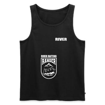 Rafting Canoë Kayak d’eau vive - Débardeur bio Premium Homme - noir - Devant - Michal (187cm)