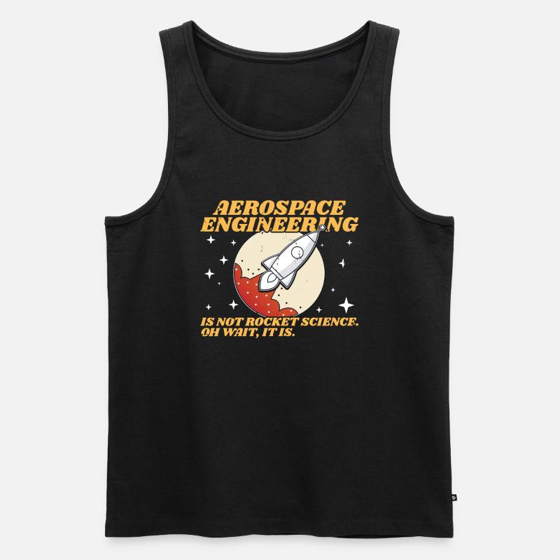 Aerospace Engineering Fun Engineer Student - Men's Premium Organic Tank Top - black
