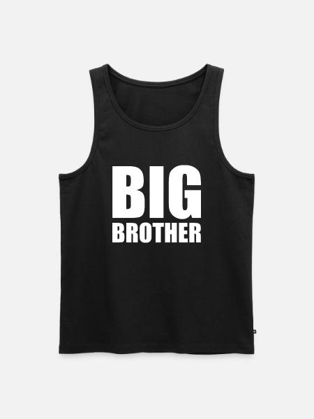 Big brother - Herre Premium økologisk tanktop - sort