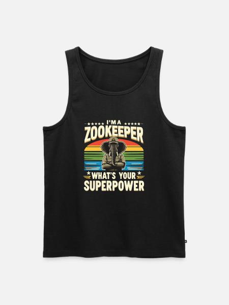 Zookeeper Zookeeper - Men's Premium Organic Tank Top - black