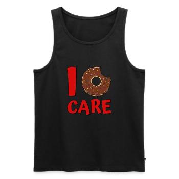 I Donut Care - Männer Premium Bio Tank Top - Schwarz - Vorne - Michal (187cm)