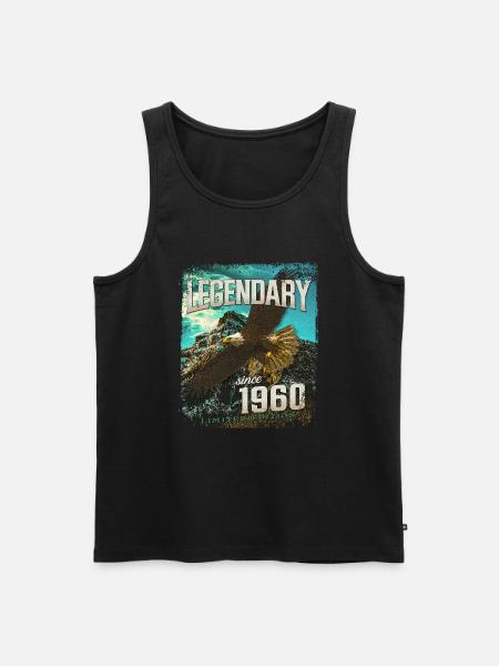 Legendary since 1960 - Men's Premium Organic Tank Top - black