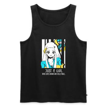 Anime Manga Otaku Kawaii Japan Cosplay Volleyball - Männer Premium Bio Tank Top - Schwarz - Vorne - Michal (187cm)