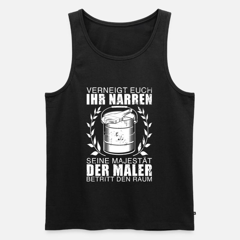 Painter funny gift - Men's Premium Organic Tank Top - black