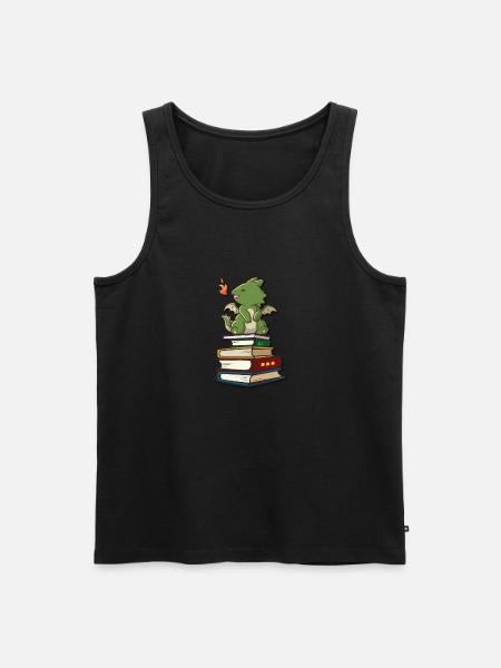 Kawaii dragon - Men's Premium Organic Tank Top - black