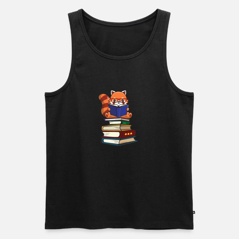 Kleiner Panda - Männer Premium Bio Tank Top - Schwarz