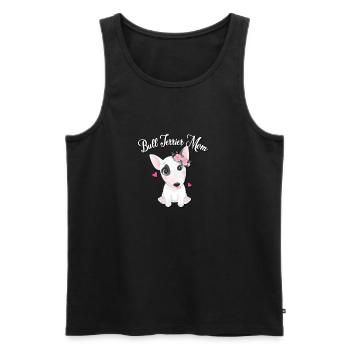 Bull Terrier - Men's Premium Organic Tank Top - black - Front - AI Model Male 178 light (178cm)