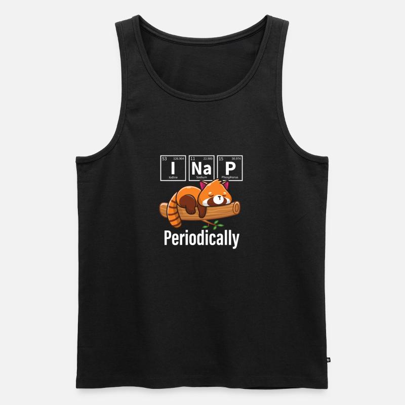 Kleiner Panda - Männer Premium Bio Tank Top - Schwarz