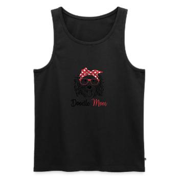 Goldendoodle Labradoodle - Men's Premium Organic Tank Top - black - Front - AI Model Male 178 light (178cm)