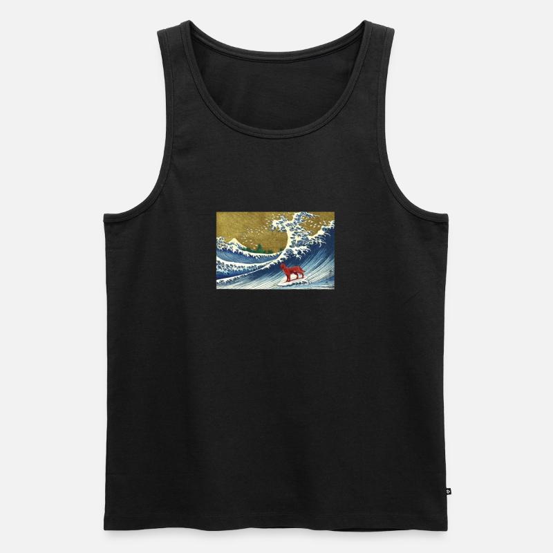 Irischer Setter - Männer Premium Bio Tank Top - Schwarz