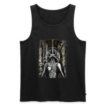 Hemanomicon Shirt - Männer Premium Bio Tank Top - Schwarz - Vorne - AI Model Male 178 light (178cm)