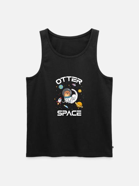 Seeotter - Männer Premium Bio Tank Top - Schwarz