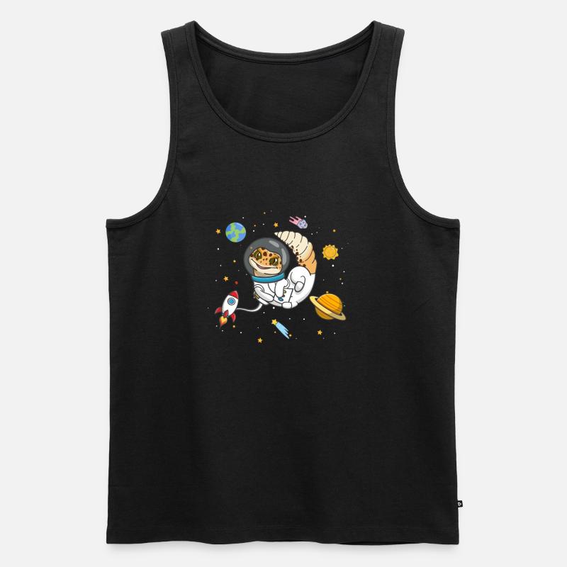 Leopardgecko - Männer Premium Bio Tank Top - Schwarz