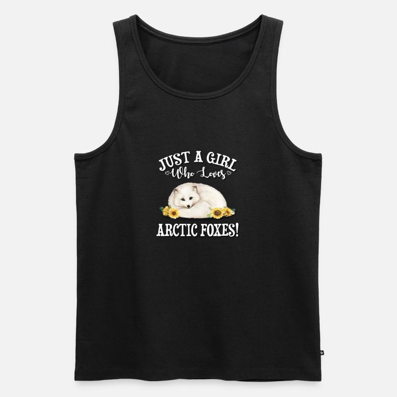 Polarfuchs - Männer Premium Bio Tank Top - Schwarz