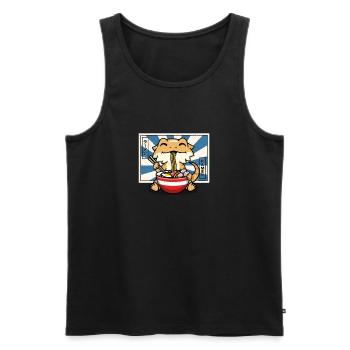 Bearded Dragon - Men's Premium Organic Tank Top - black - Front - AI Model Male 178 light (178cm)