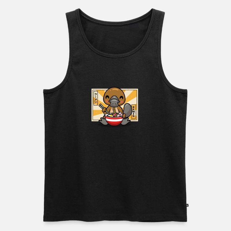 Schnabeltier - Männer Premium Bio Tank Top - Schwarz