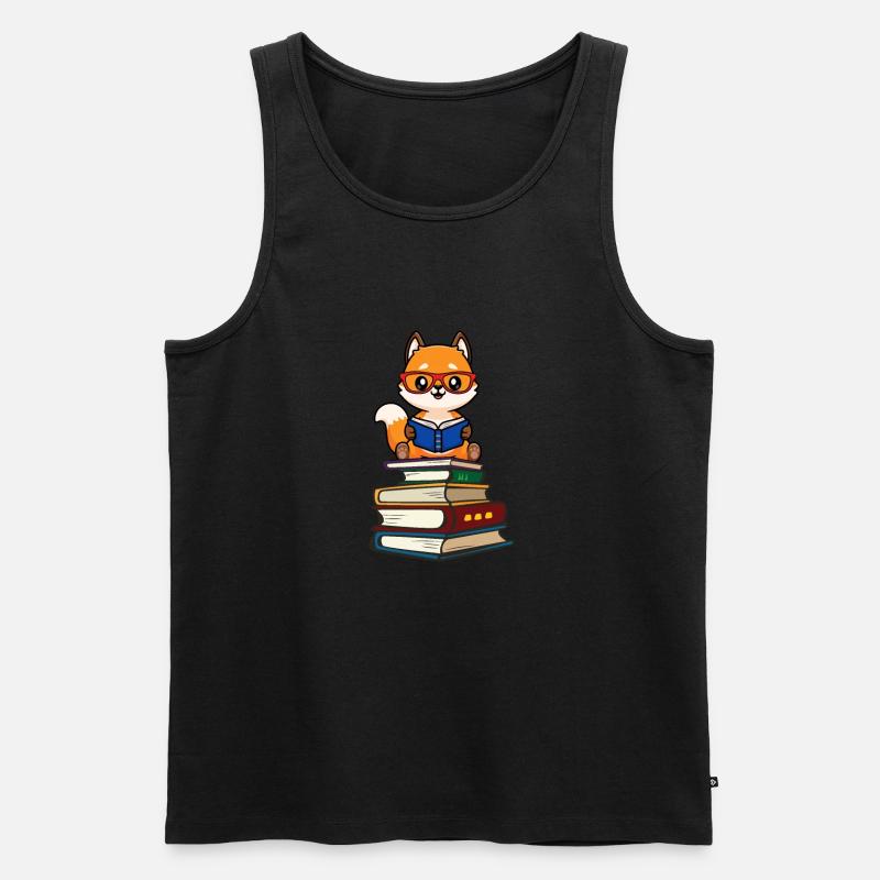 Fuchs - Männer Premium Bio Tank Top - Schwarz