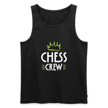 Chess Crew - Männer Premium Bio Tank Top - Schwarz - Vorne - Michal (187cm)