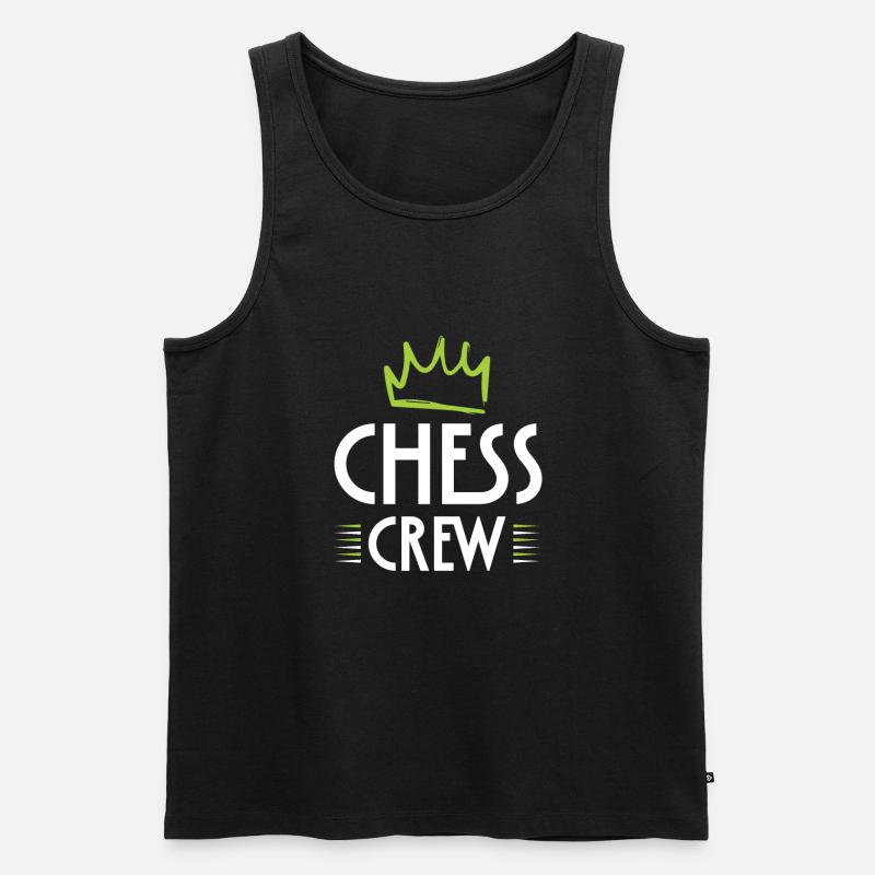 Chess Crew - Männer Premium Bio Tank Top - Schwarz