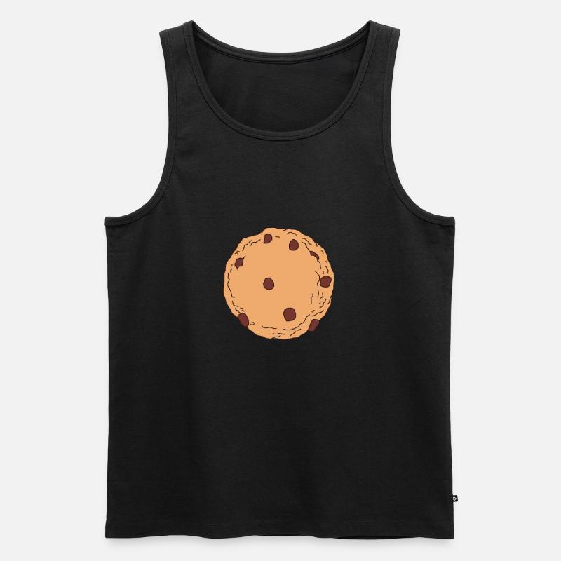 Biscuits de biscuit - Débardeur bio Premium Homme - noir