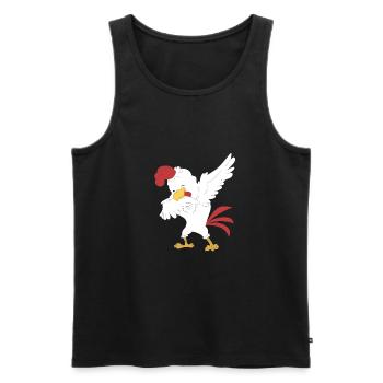 Dabbing chicken farmer farmer - Men's Premium Organic Tank Top - black - Front - AI Model Male 178 light (178cm)