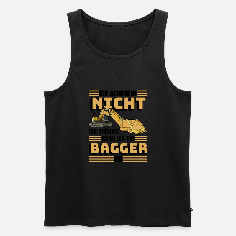 Bagger - Männer Premium Bio Tank Top - Schwarz