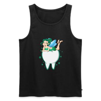 Zahnarzt Zahnfee Zahnärztin Zähne Shirt - Männer Premium Bio Tank Top - Schwarz - Vorne - AI Model Male 178 light (178cm)