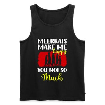 Africa Predator - Men's Premium Organic Tank Top - black - Front - Michal (187cm)